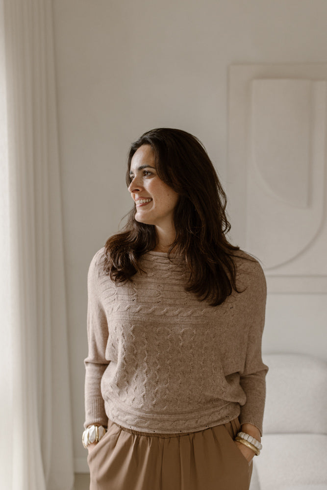 Sweater Suze taupe