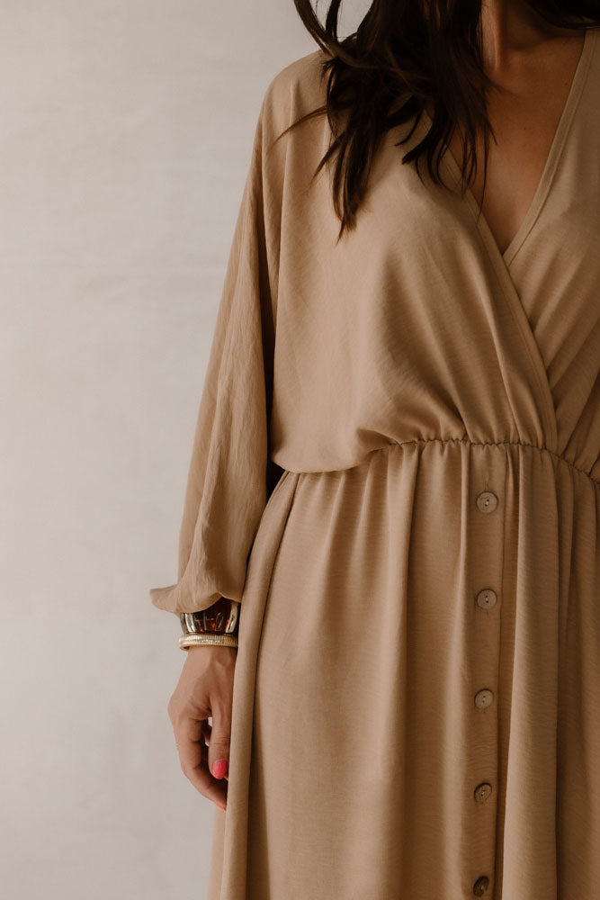 Jurk Luus Licht Camel