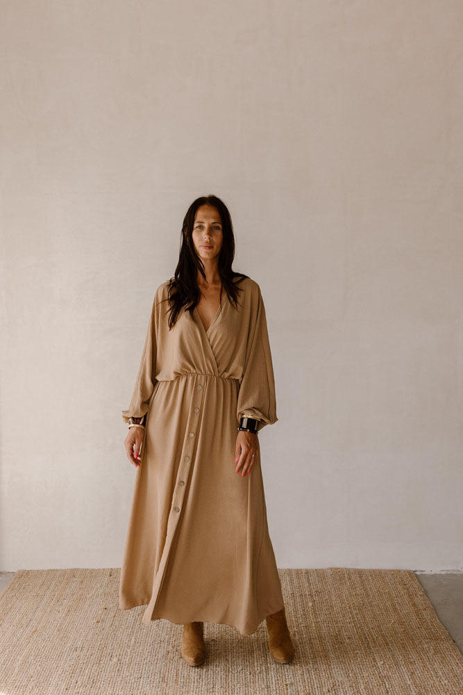 Jurk Luus Licht Camel