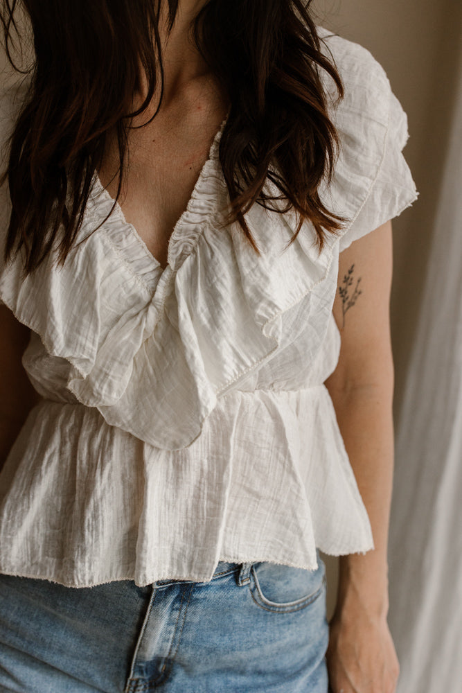 Top Liv off white