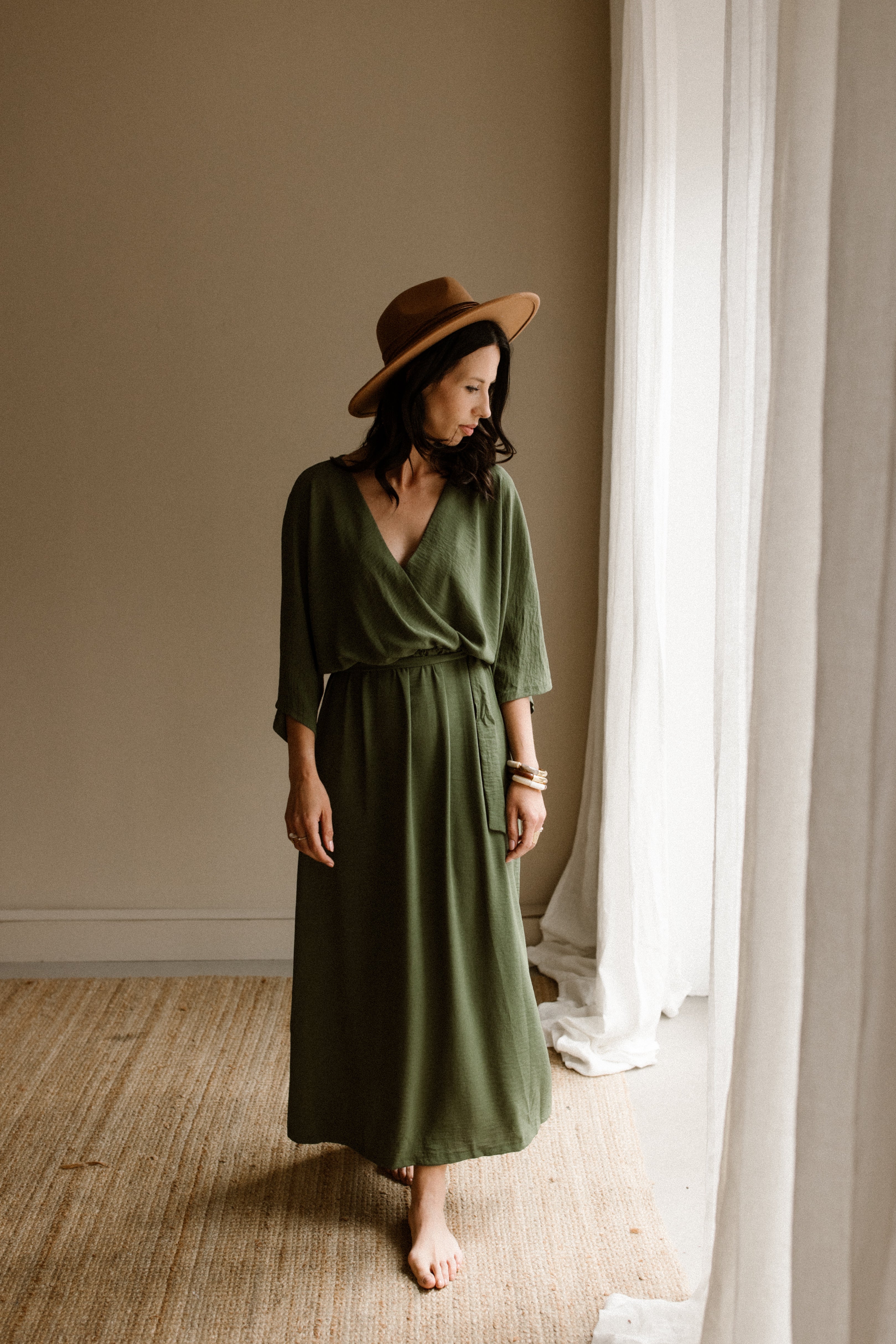 Dress jet light green