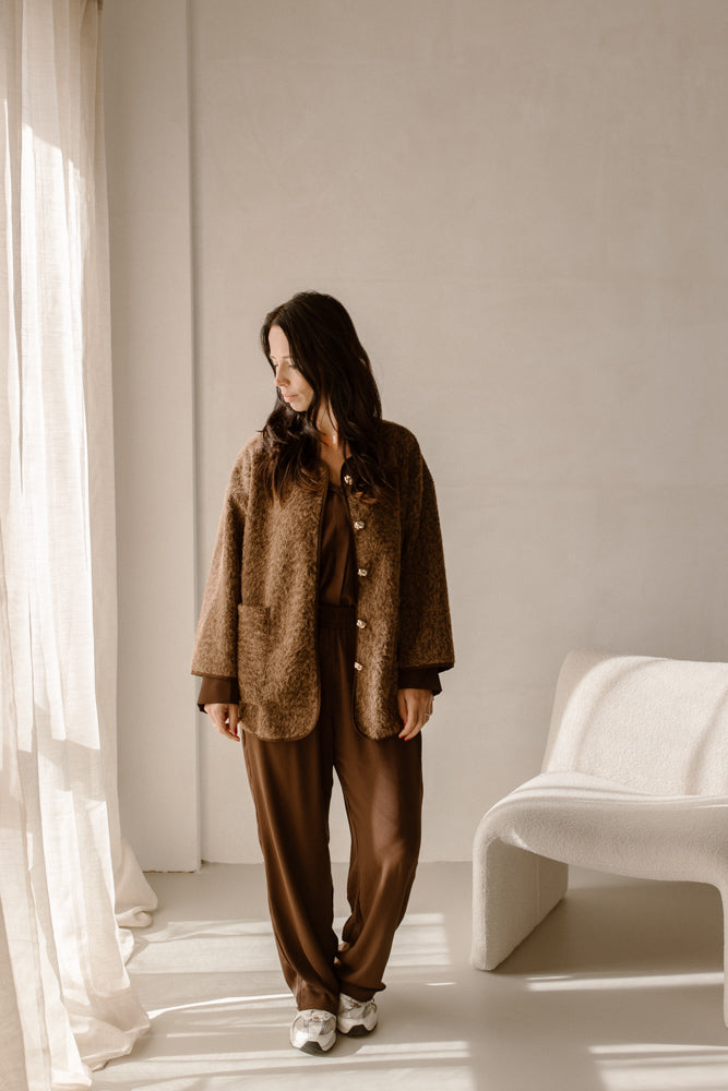 Jacket Floor Brown