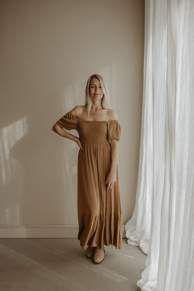 Jurk Audrey Camel