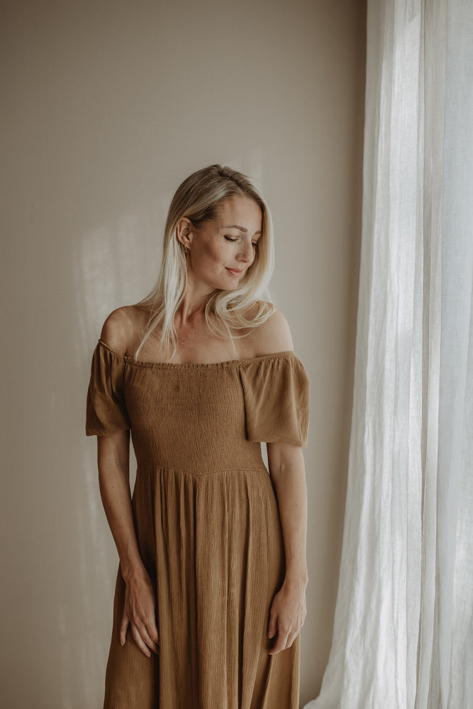 Jurk Audrey Camel