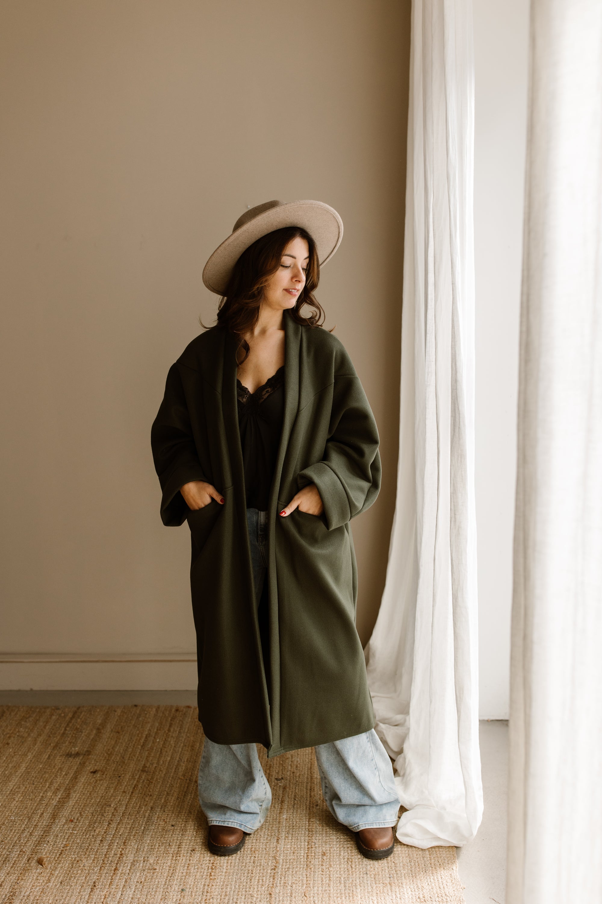 Coat Puk Groen