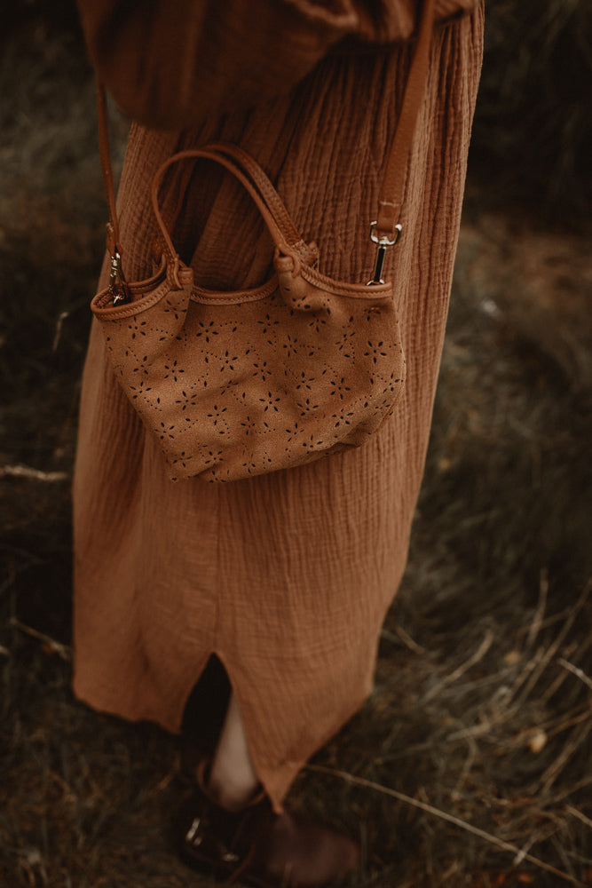 Tas Bloem Cognac