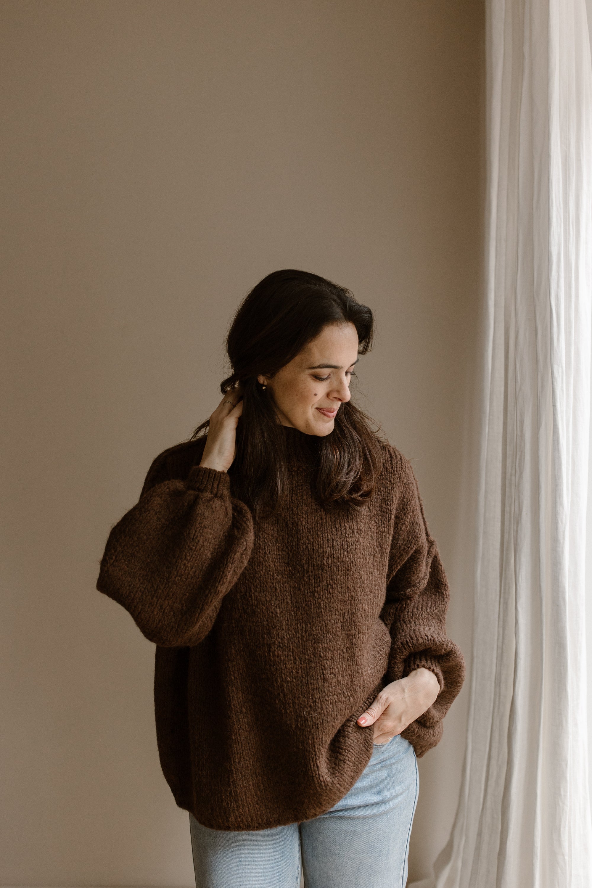 Sweater moon brown