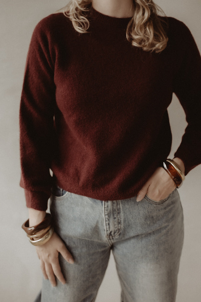 Trui James bordeaux