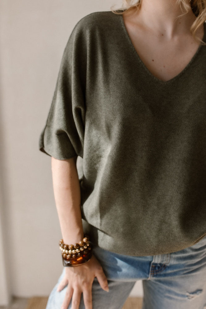 Pull Noor Vert Ancien