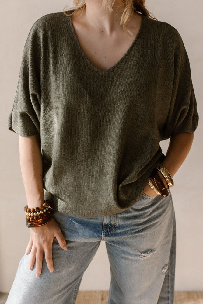 Pull Noor Vert Ancien