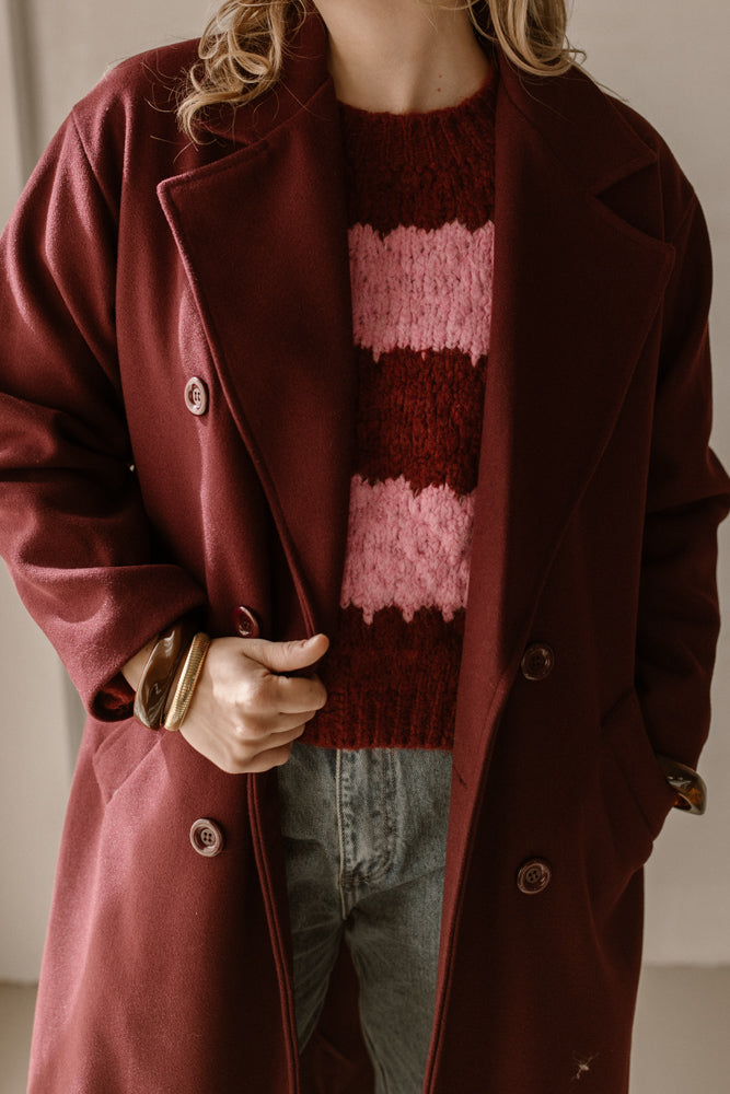 Trui Mees Bruin/Roze