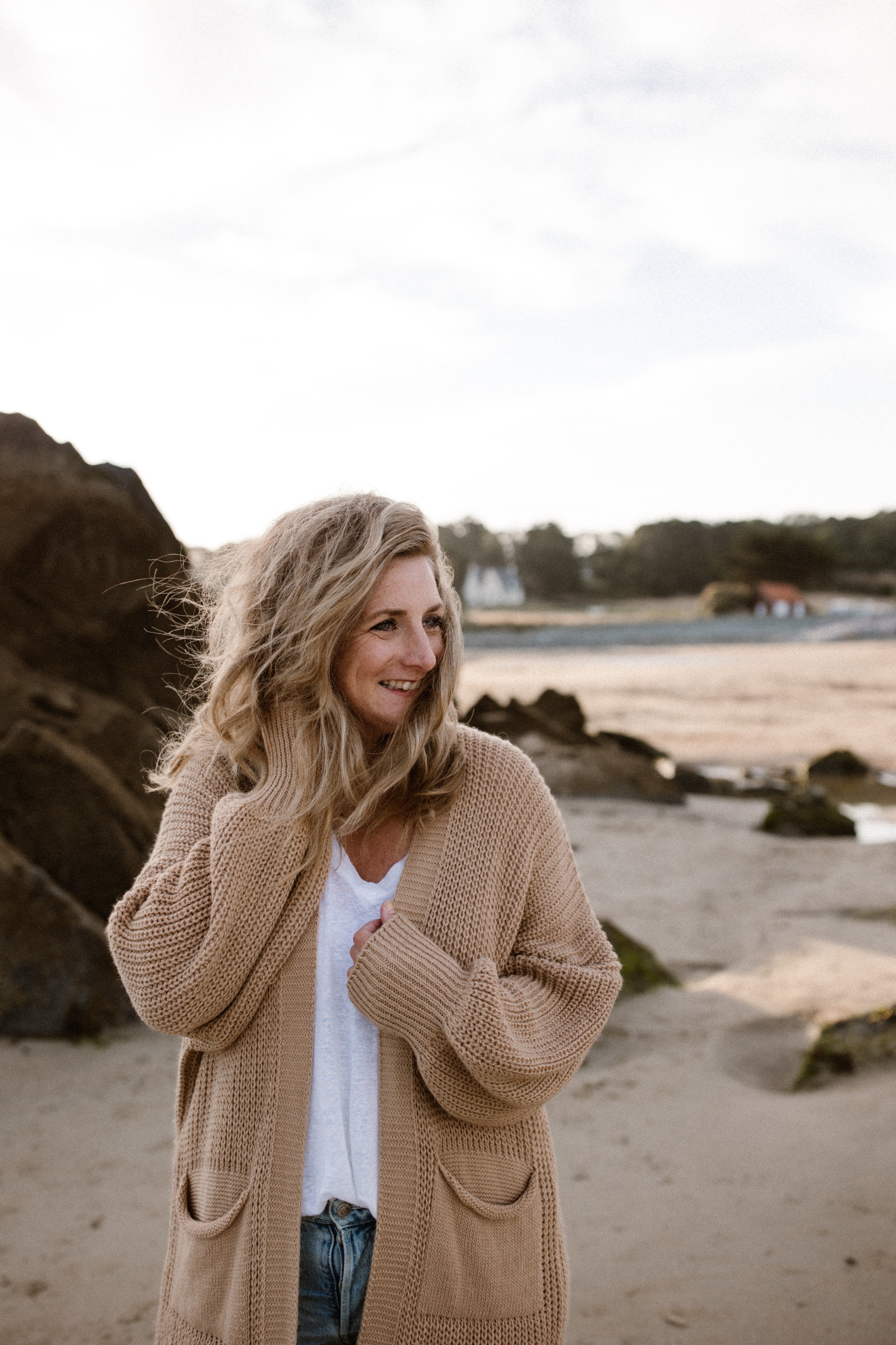 Cardigan Jane Camel