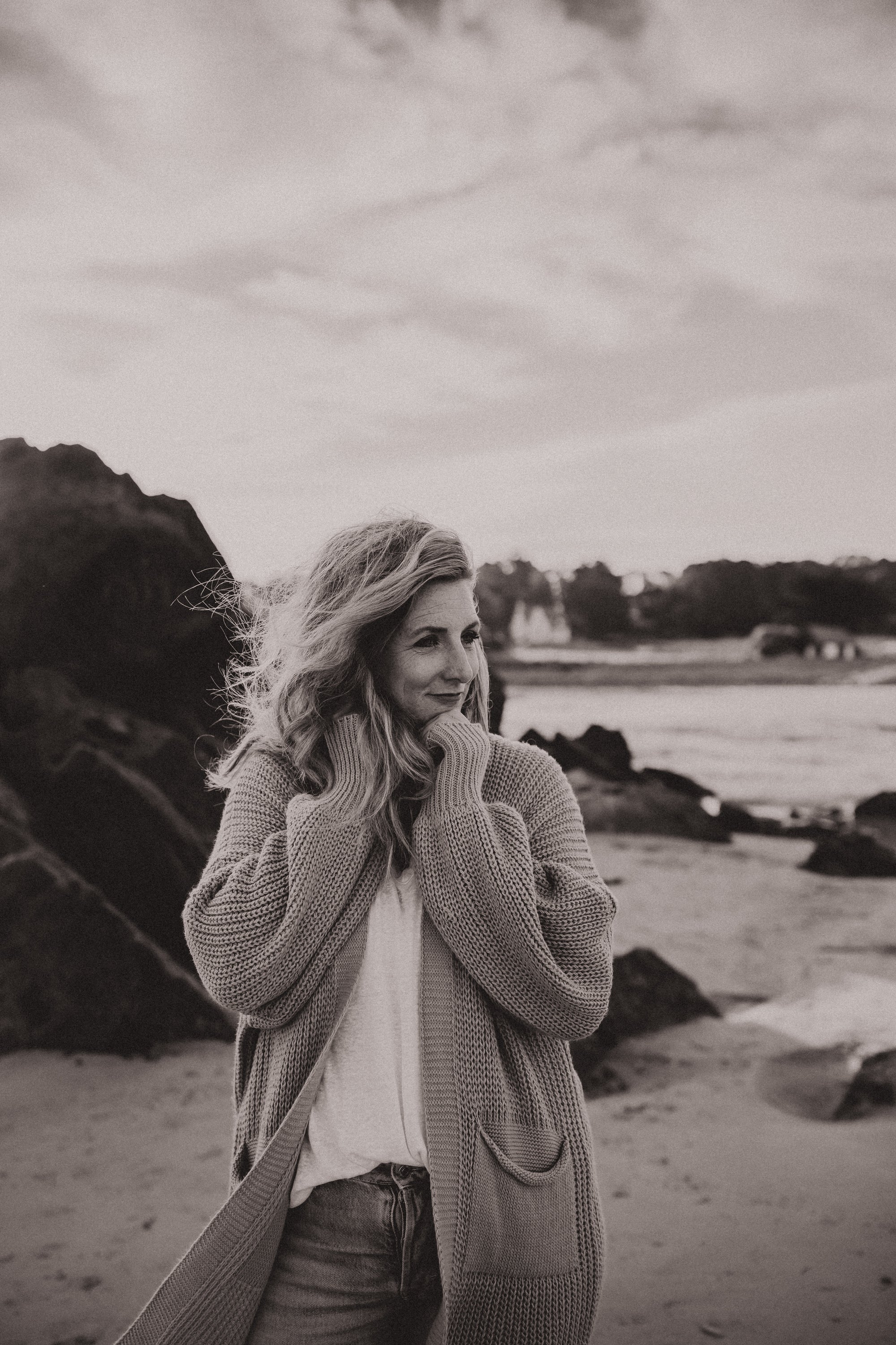 Strickjacke Jane naturgrün