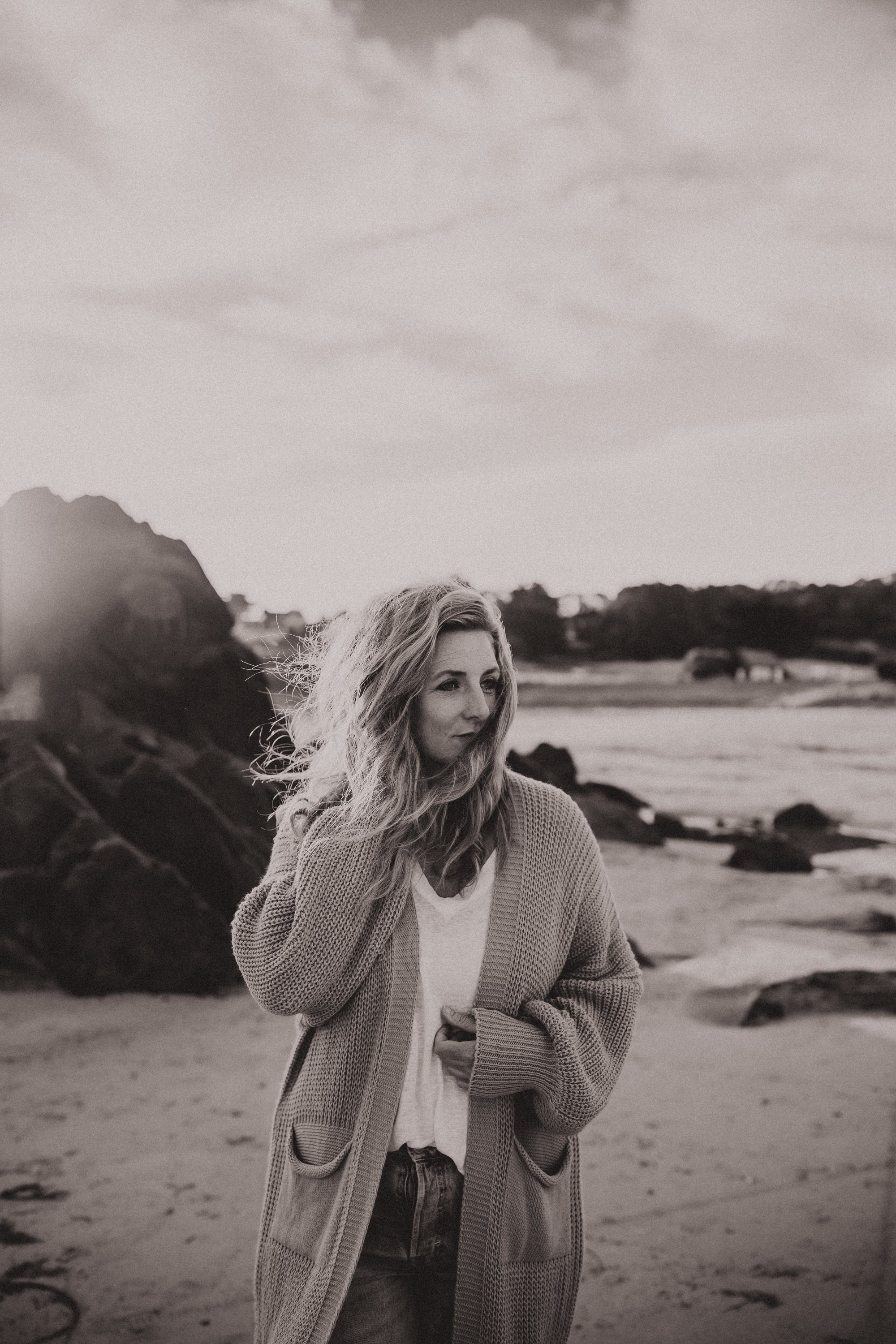 Strickjacke Jane naturgrün