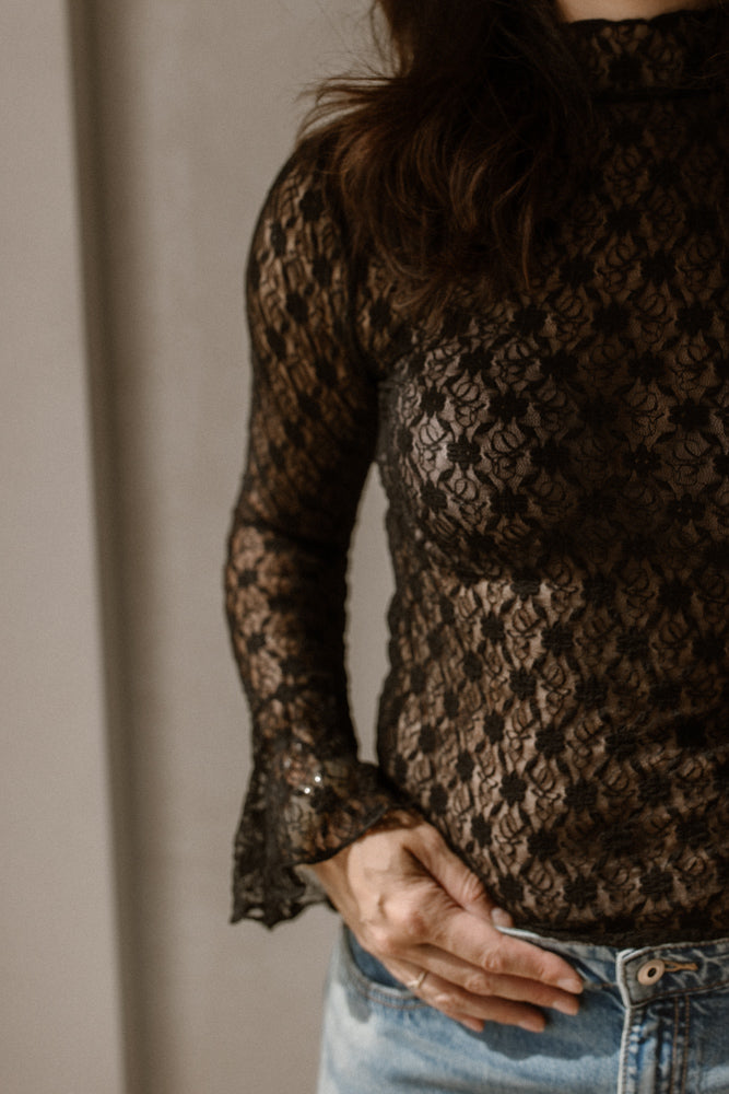 Top Lana Lace Black