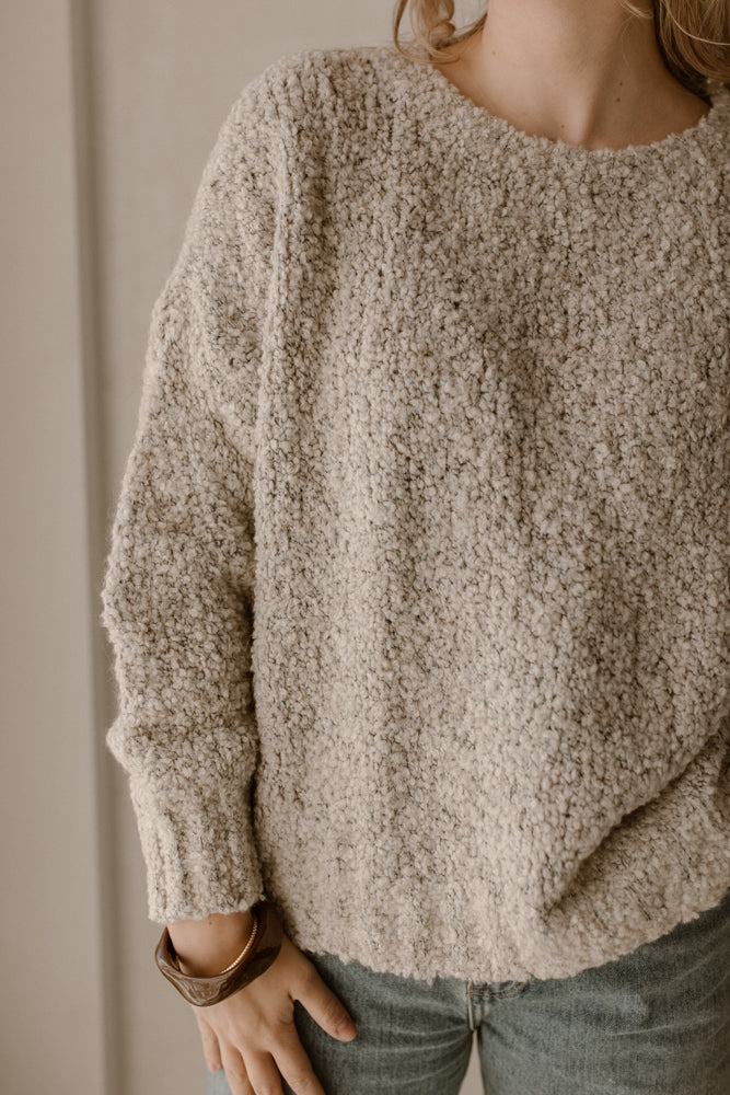 Pullover Jet Grau/Creme