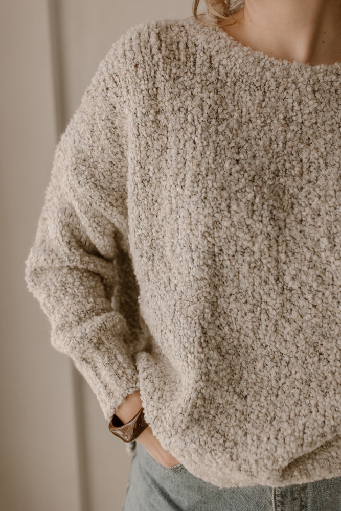 Pullover Jet Grau/Creme