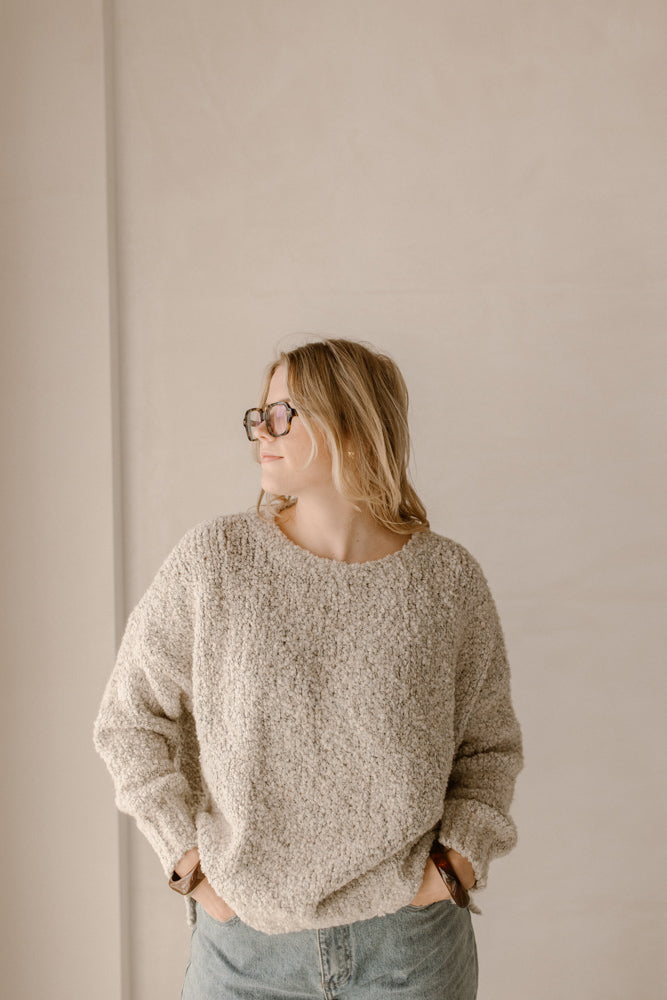 Pullover Jet Grau/Creme