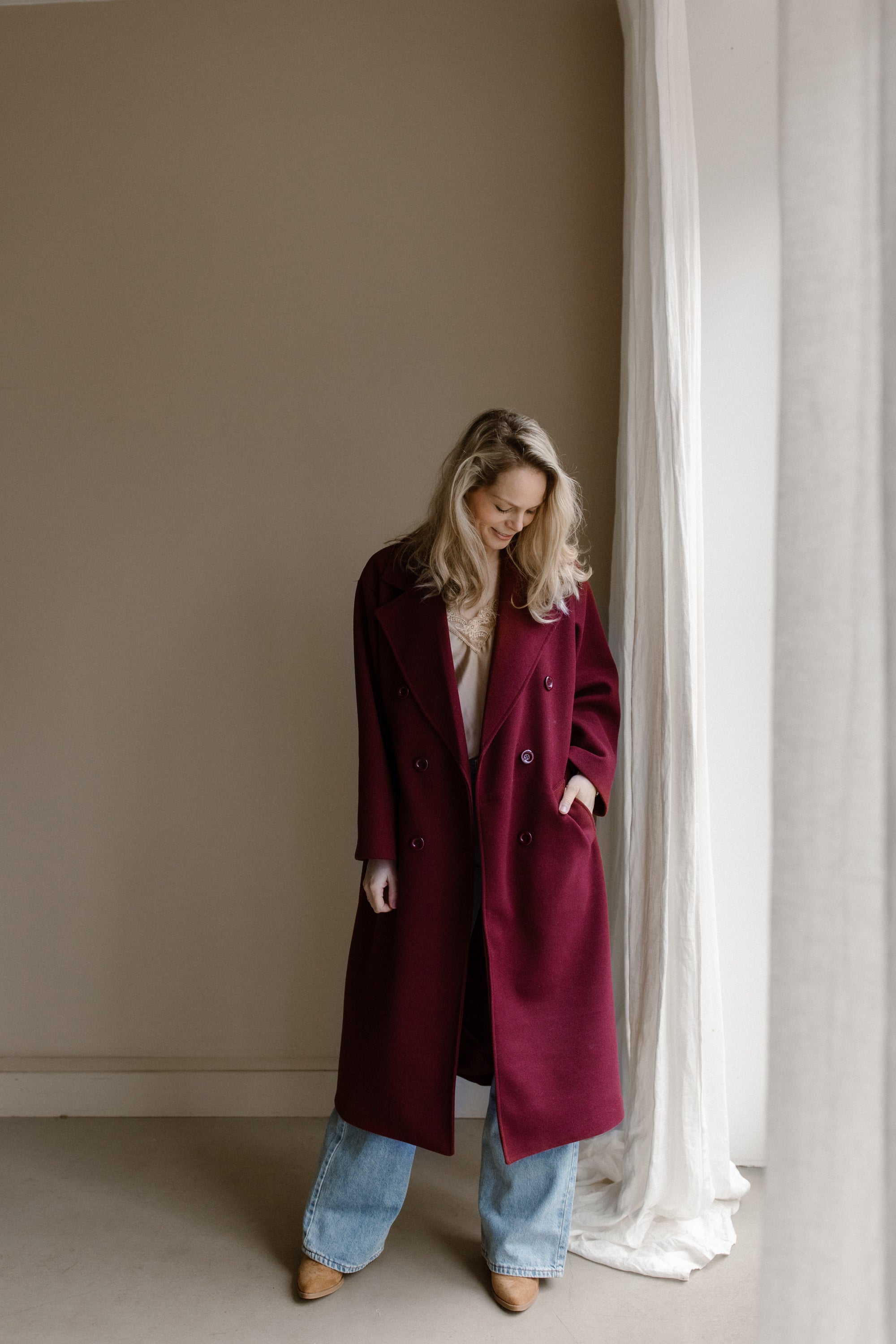 Jas Fleur Burgundy