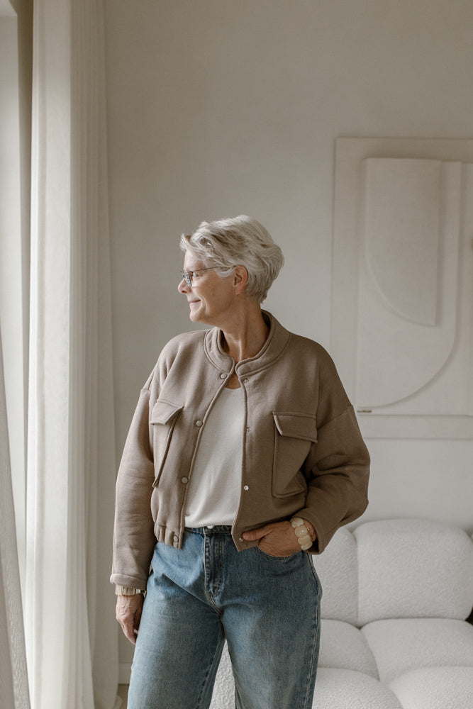 Jacke Sammy taupe