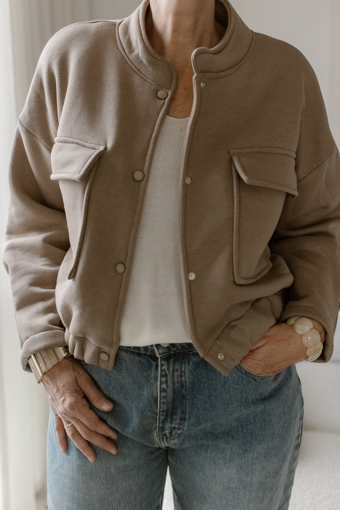 Jacke Sammy taupe