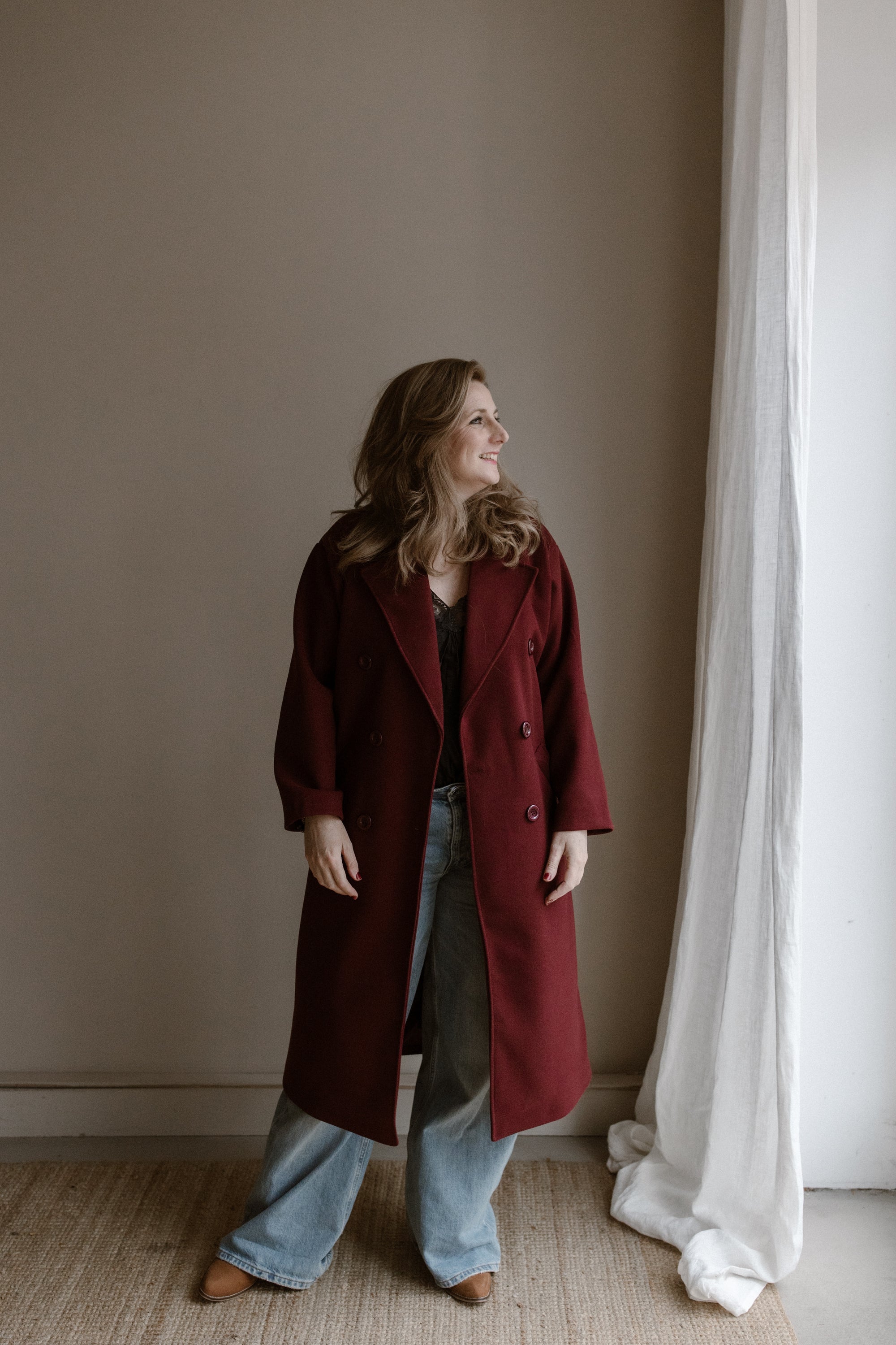 Jas Fleur Burgundy