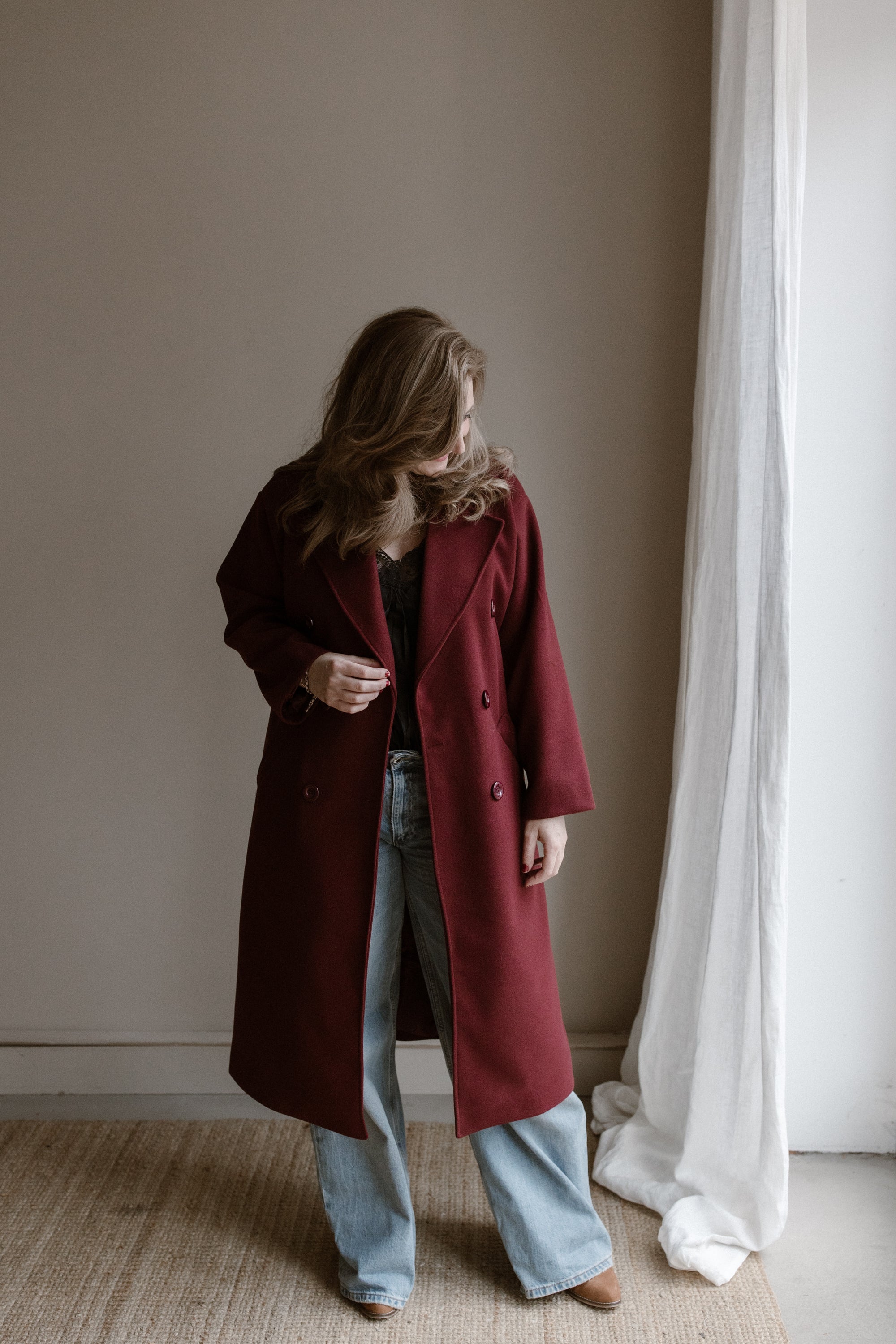 Jas Fleur Burgundy