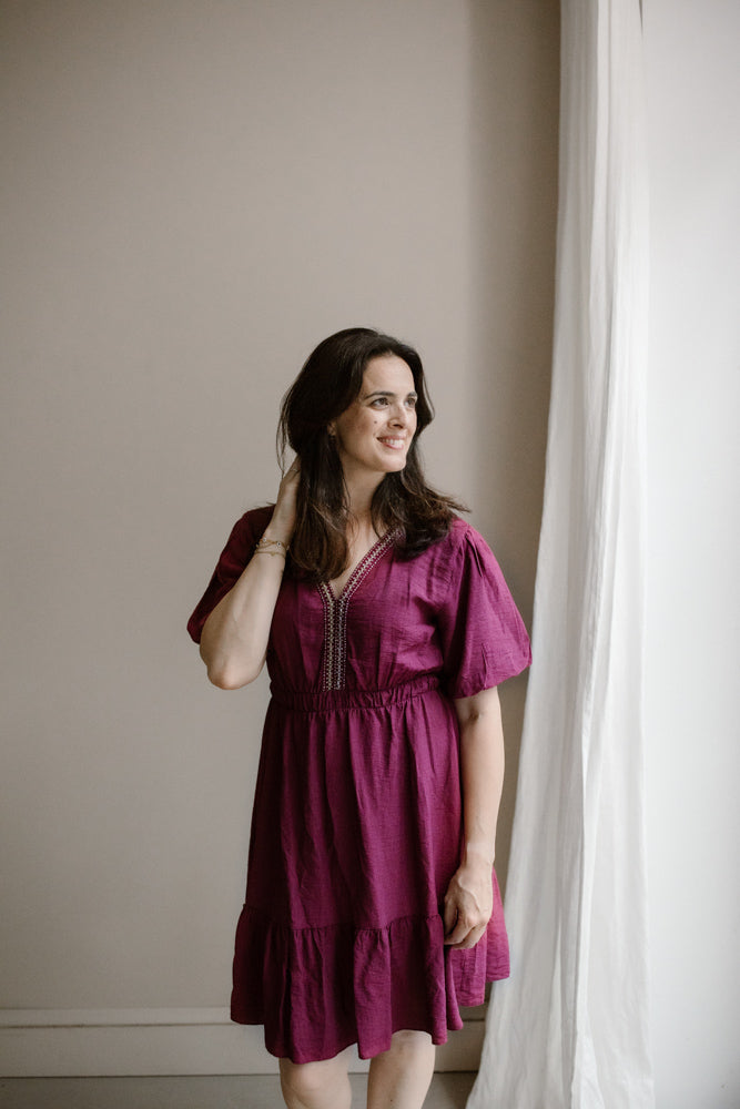 Jurk Juna Warm Roze
