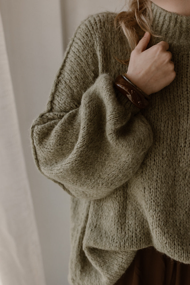 Pullover Mond grün