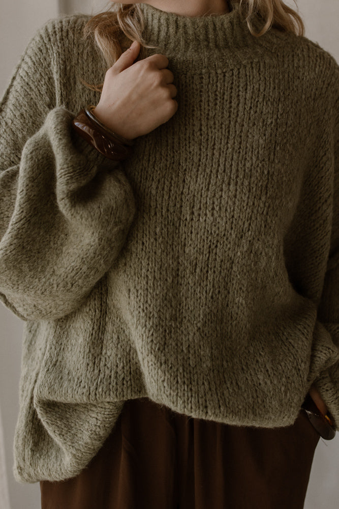 Pullover Mond grün