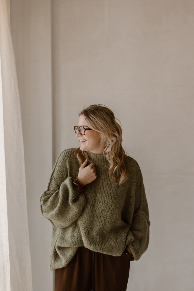 Pullover Mond grün