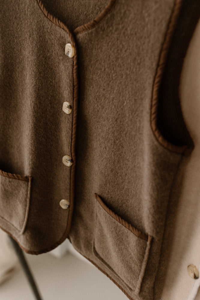 Gilet teddy bruin