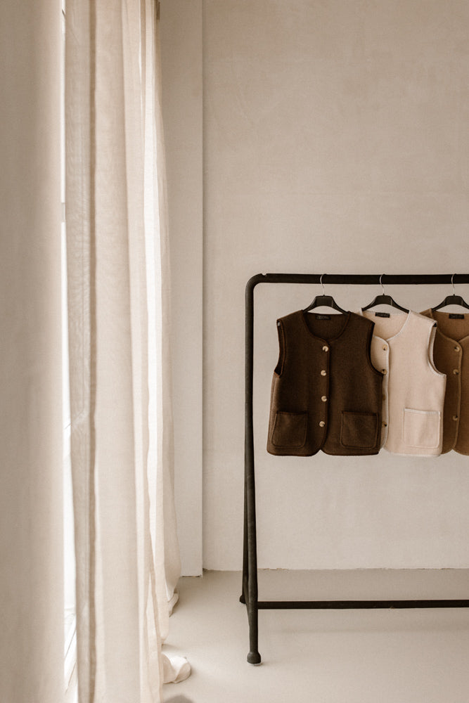 Gilet teddy camel