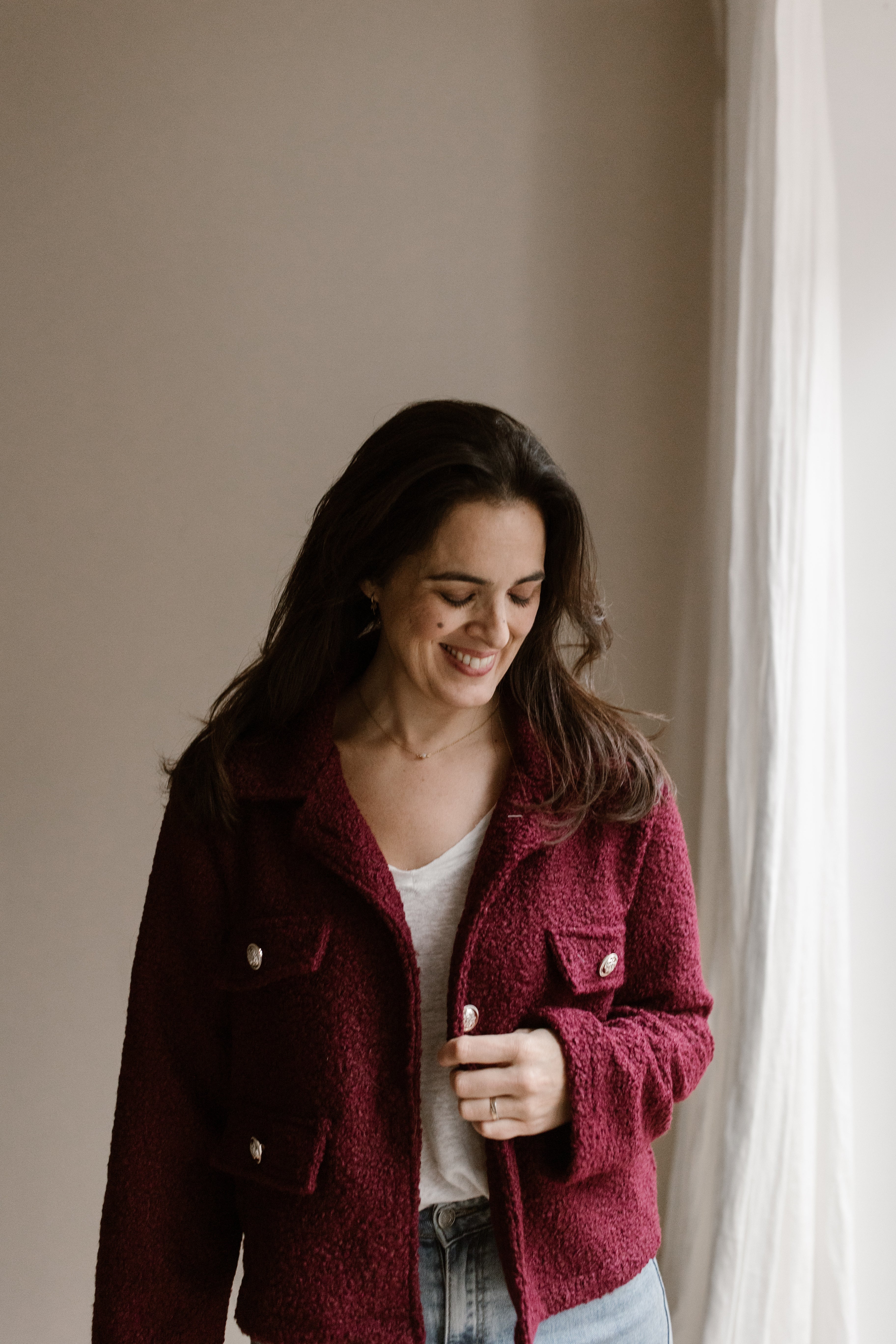Veste Lola Bordeaux