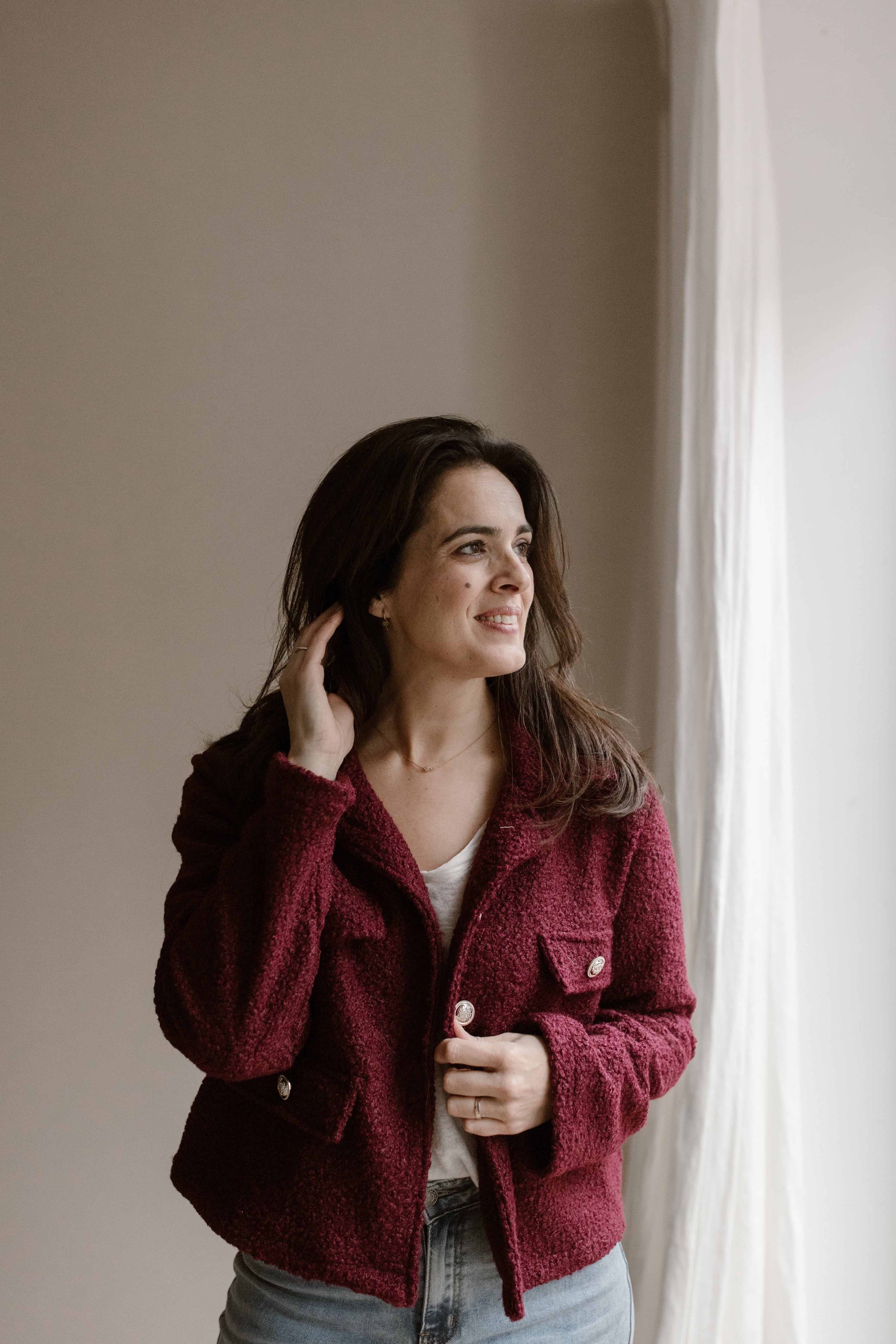 Veste Lola Bordeaux