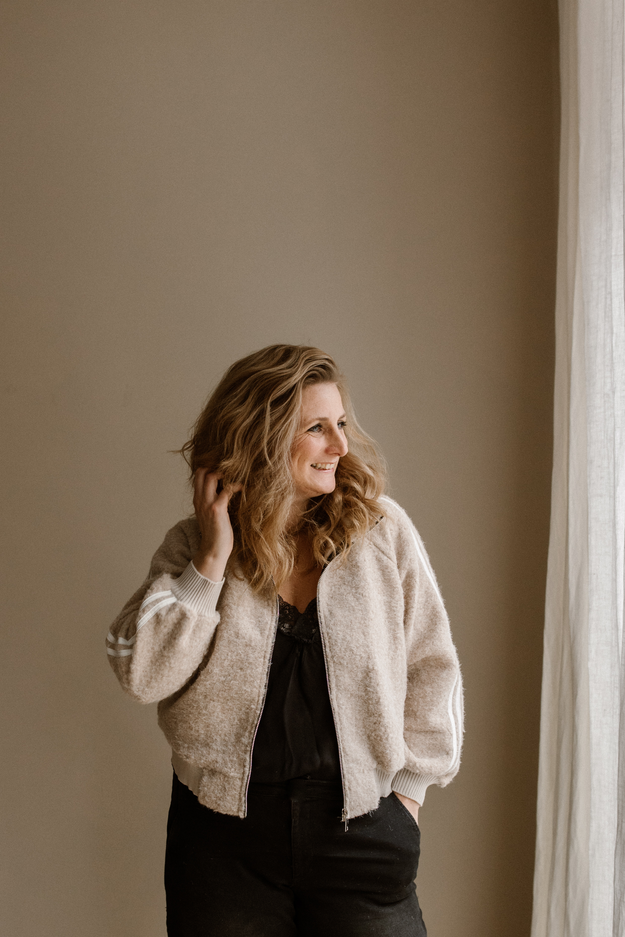 Jacket Loes Warm Beige