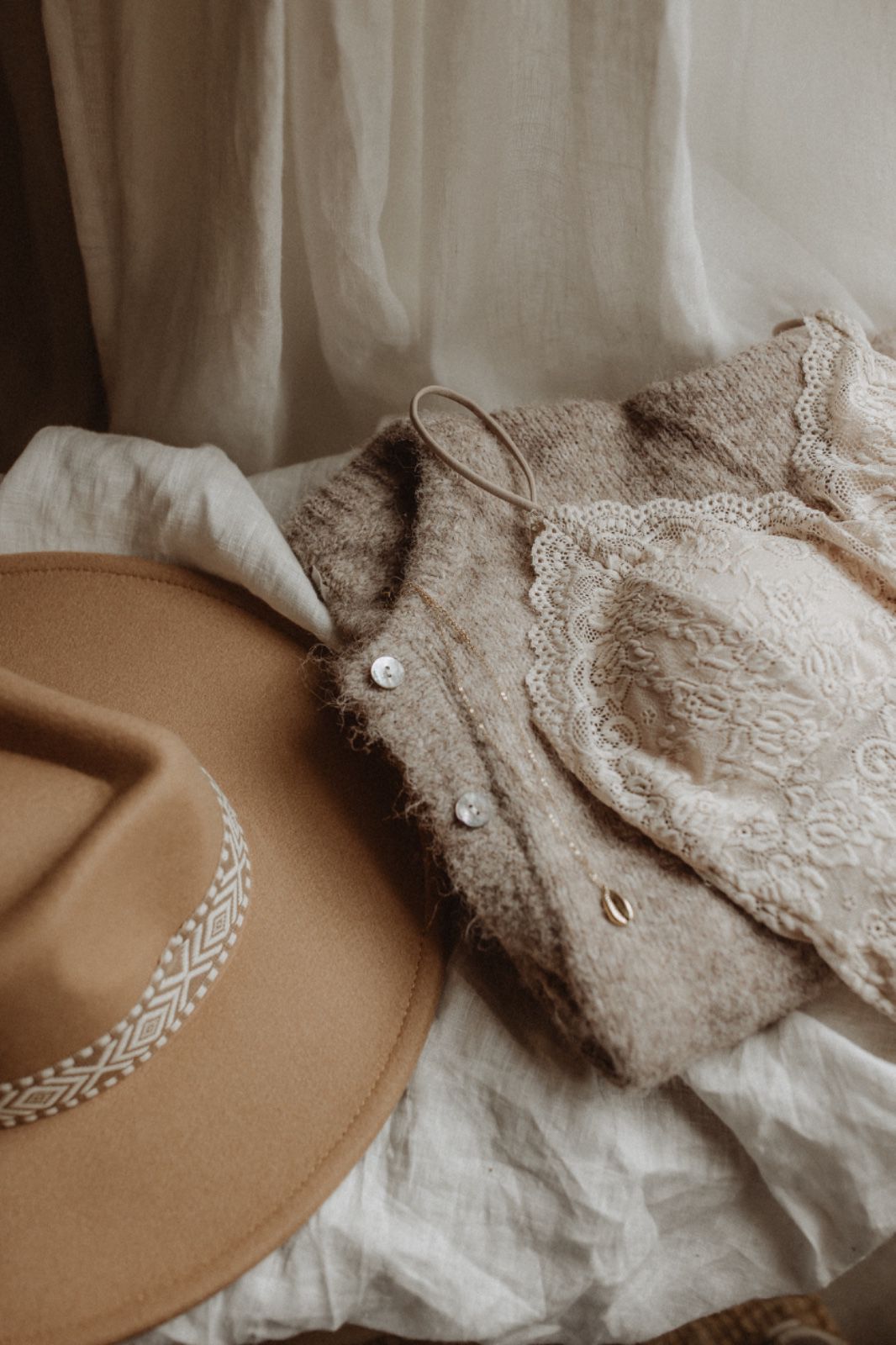 Vest moos light camel
