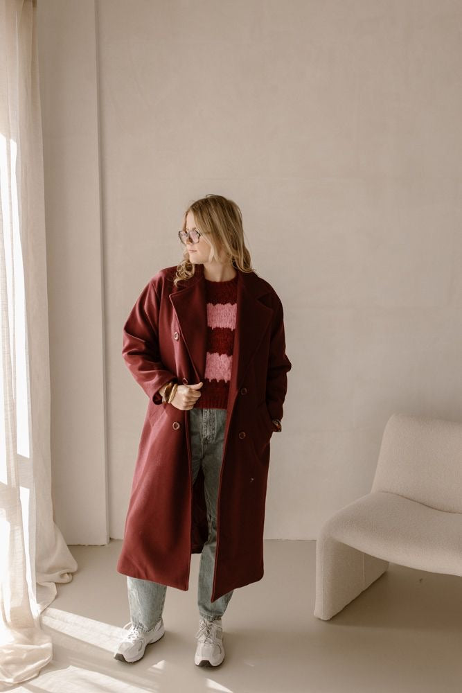 Jas Fleur Burgundy