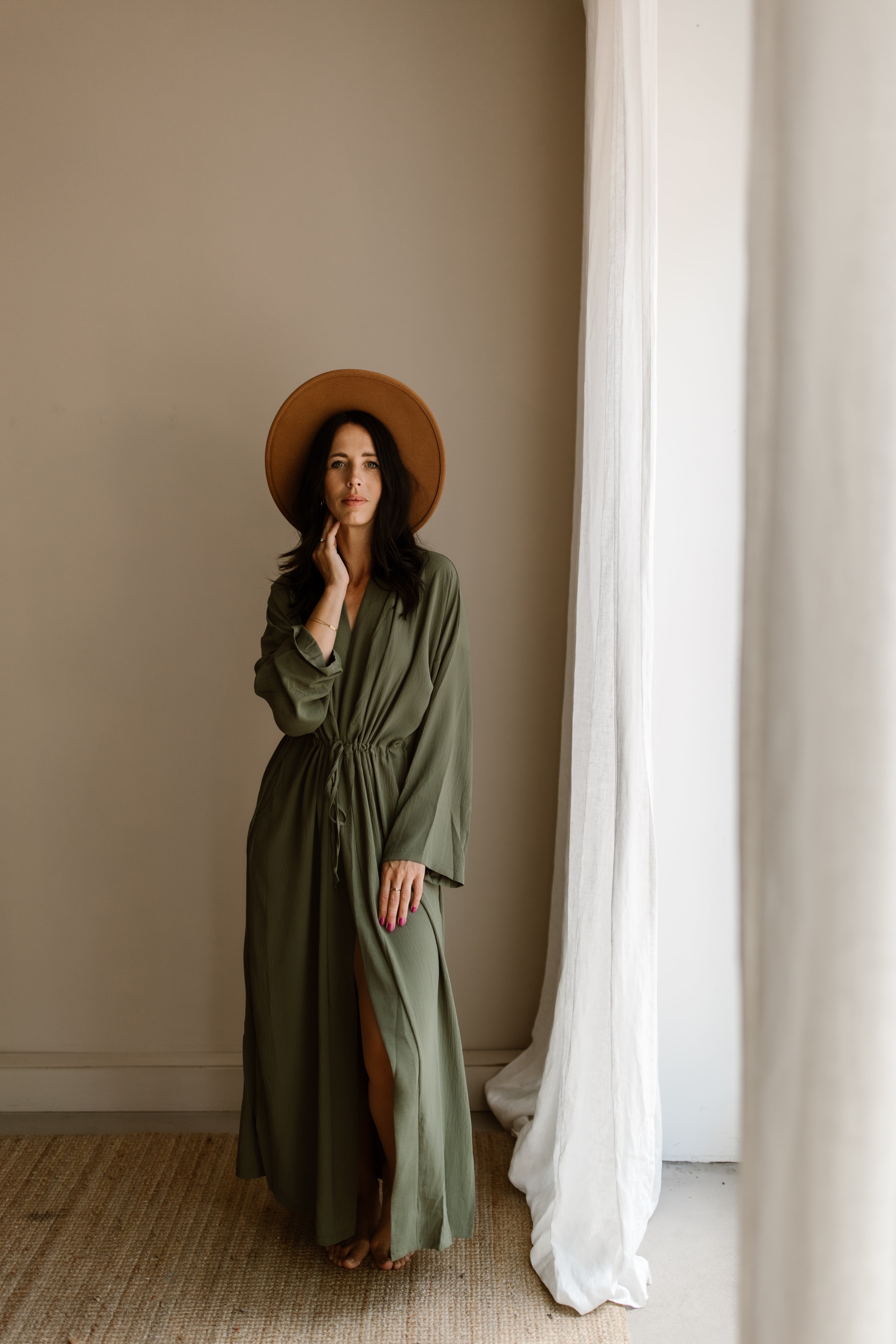 Caftan Jane Vert Armée