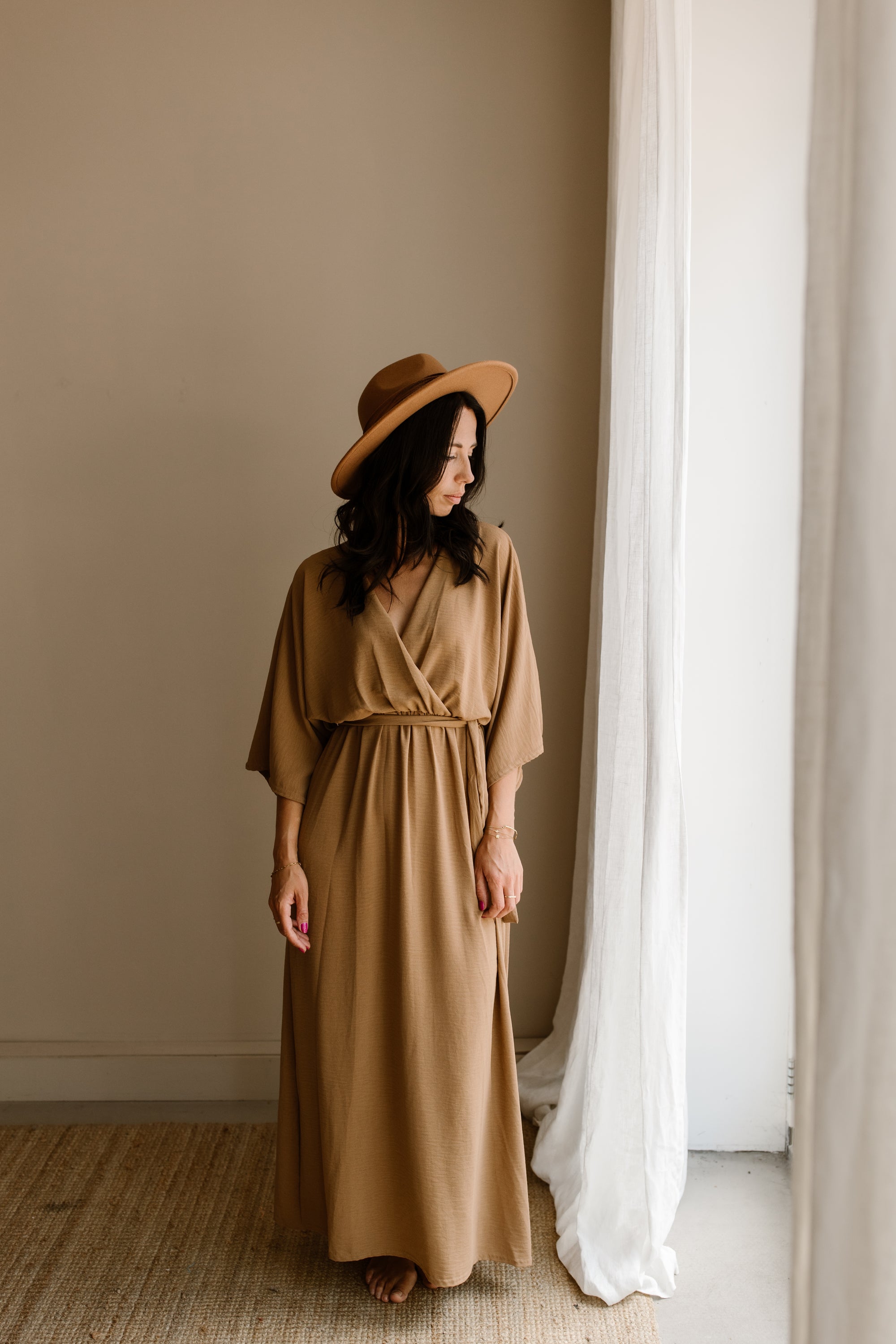 Kleid Mila helles Kamel