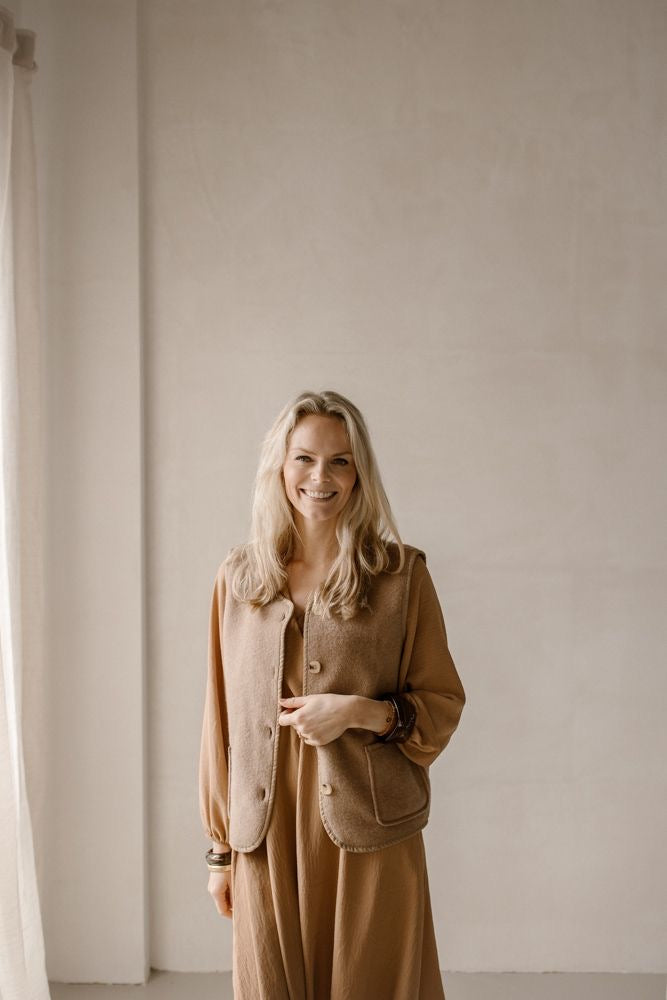 Gilet  camel