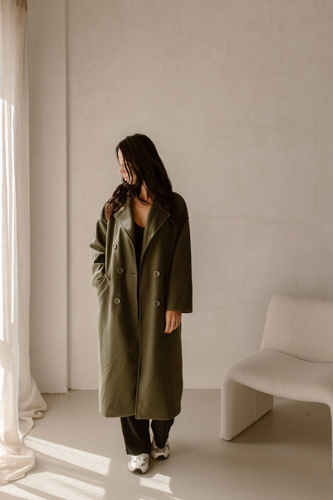 Jas Fleur Leger Groen