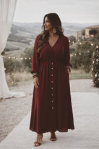 Jurk Luus Burgundy