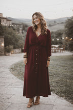 Jurk Luus Burgundy