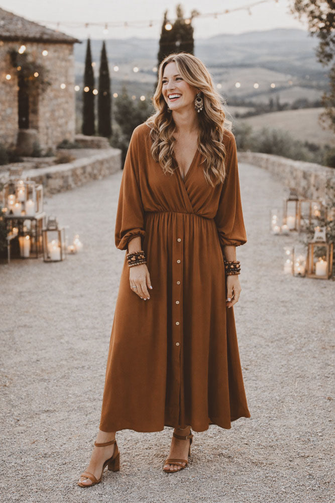 Dress lola dark brown  LOT.
