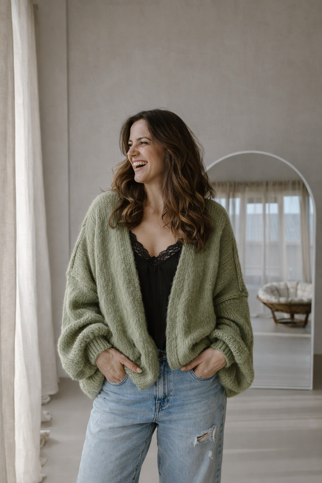 Weste Modell Sara Zartgrün