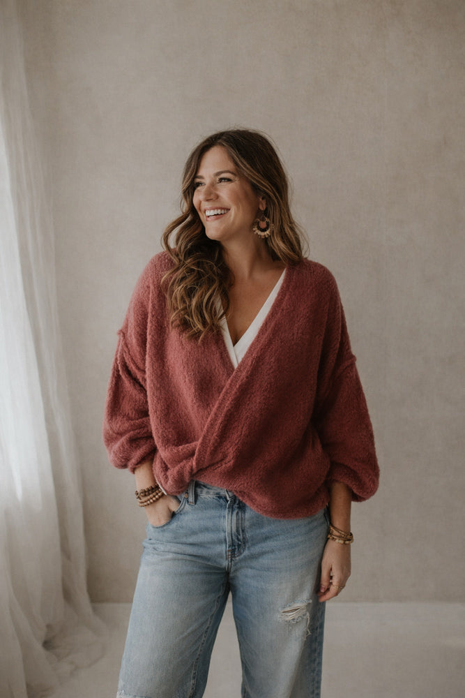Vest Model Sara oud donker roze