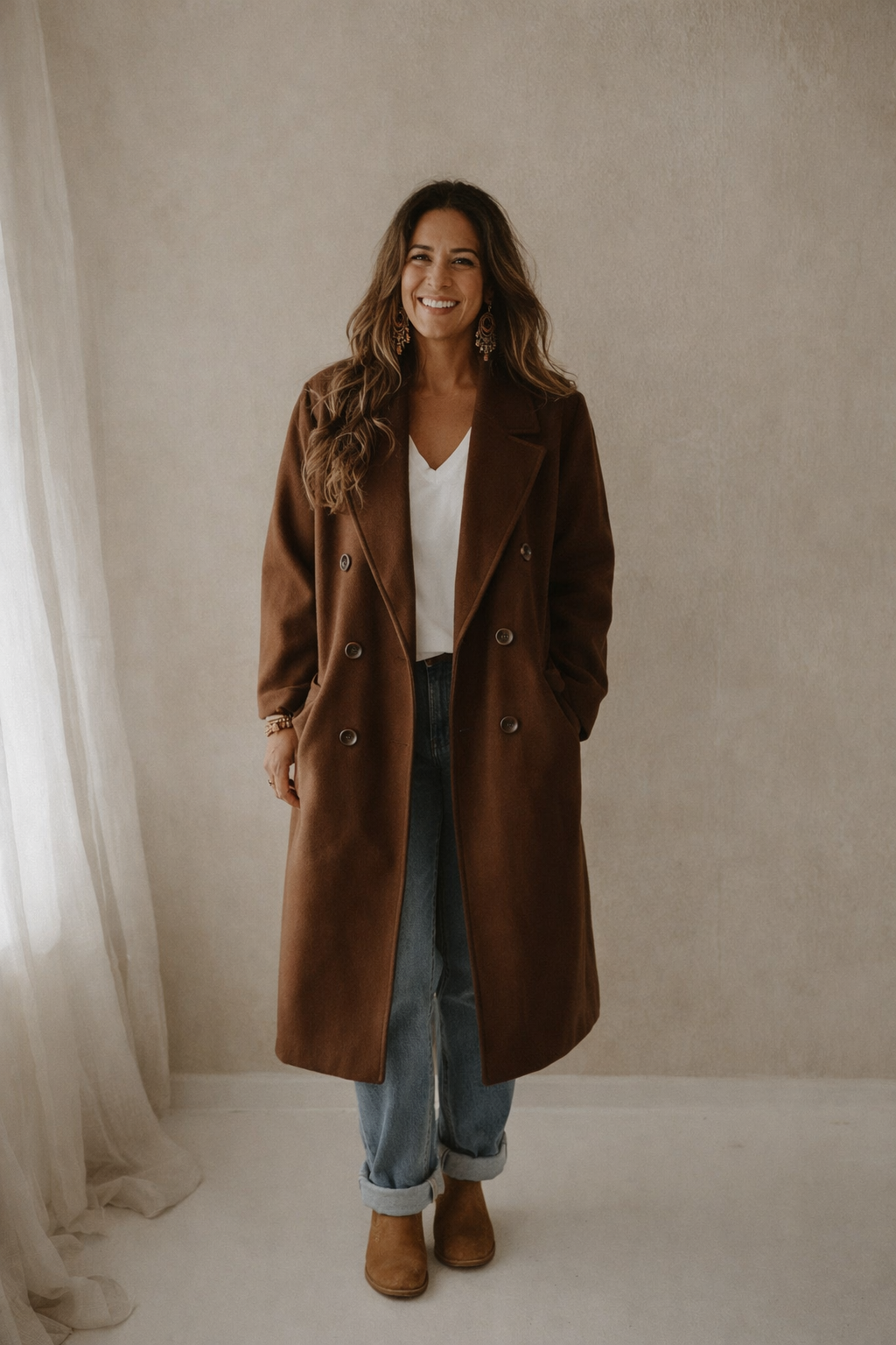 Jas Fleur bruin
