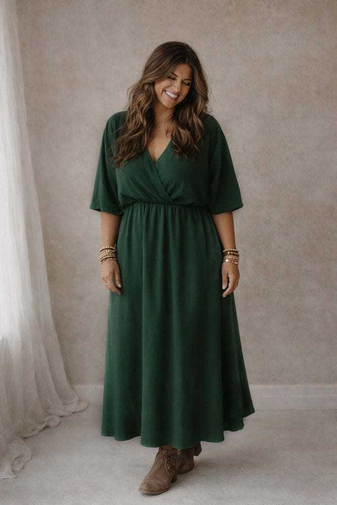 Jurk Puck donker groen