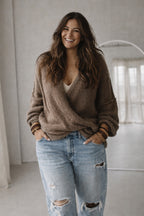 Vest Sara warm taupe